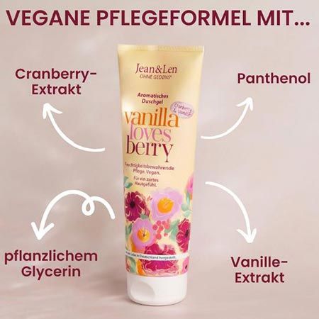 🚿 4x Jean & Len Duschgel Cranberry & Vanille ab 8€ (statt 12€)