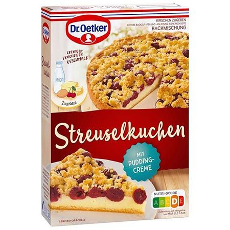 🍒 Dr. Oetker Streusel Kuchen Mischung mit Kirschen & Puddingcreme für 2,69€ (statt 4€)