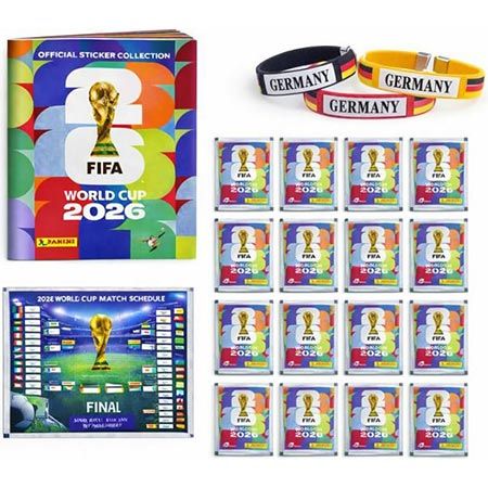 ⚽ Panini XXL WM 2026 Fan Starterset mit Album, Sticker & Armbänder für 11,87€ (statt 16€)