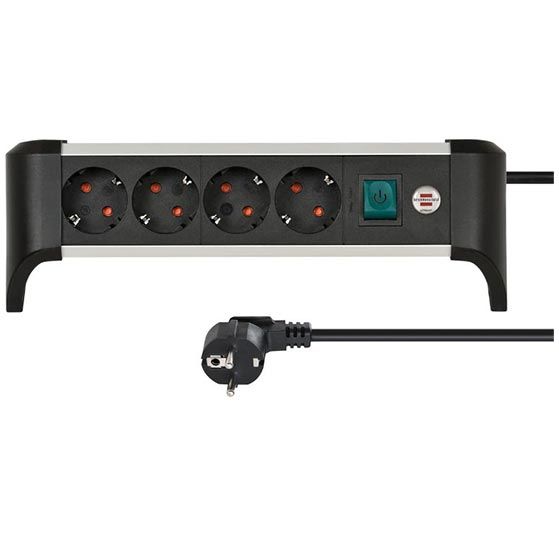 🔌 Brennenstuhl Alu-Office-Line 4-Fach Steckdosenleiste für 14,28€ (statt 19€)