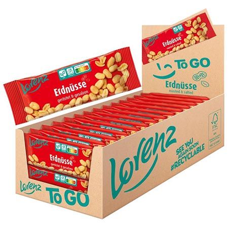 🥜 28er Pack Lorenz Erdnüsse To Go, geröstet & gesalzen, je 40g ab 21,20€ (statt 29€)