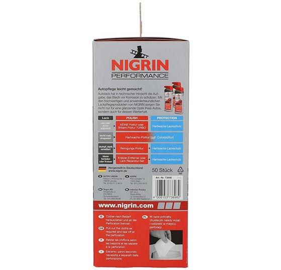🧻 50er Pack Nigrin 73898 Profi Poliertücher Spenderbox für 6,99€ (statt 10€)