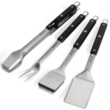🥩 Burnhard Edelstahl Grillbesteck Set, 4-tlg. für 47,92€ (statt 57€)