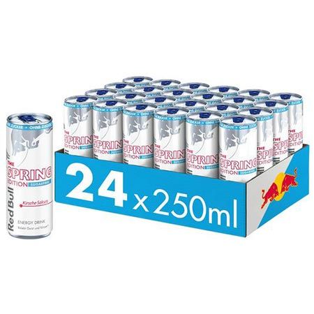 🥤 24er Pack Red Bull Spring Edition Kirsche-Sakura Zero ab 25,64€ (statt 34€) – 1,07 pro Dose!