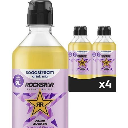 🥤 4er Pack Sodastream Drink Mix Rockstar Energy Tropical Guava ab 15,29€ (statt 23€)