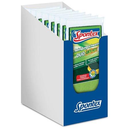 🧽 8 x 3er Pack Spontex Reinigungsschwamm Duo Anti-Fett ab 10,94€ (statt 16€)