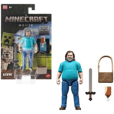 🧱 Mattel Minecraft Steve Actionfigur, 10cm für 7€ (statt 15€)