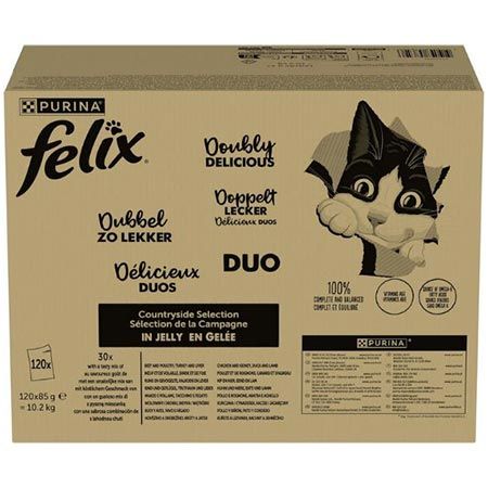 🐈 120er Pack Felix Doppelt Lecker Katzenfutter, 85g ab 32,77€ (statt 41€)
