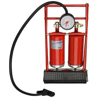 💨 Fischer Fußpumpe mit Manometer für 7,49€ (statt 14€)