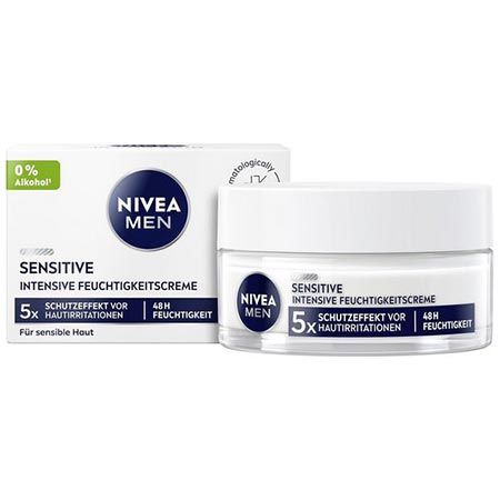 🧴 3x Nivea Men Sensitive Intensive Feuchtigkeitscreme, 50ml ab 13,66€ (statt 24€)