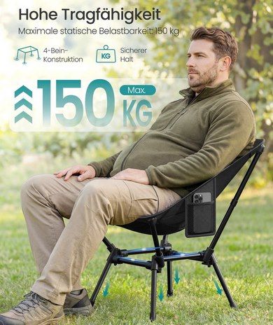 💺 2x SONGMICS höhenverstellbarer Campingstuhl bis 150kg für 35,99€ (statt 46€) 💺 2x SONGMICS höhenverstellbarer Campingstuhl bis 150kg für 35,99€ (statt 46€)