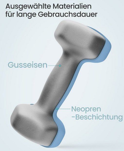 💪 2x 3kg SONGMICS Hexagon Hanteln mit Neoprenbeschichtung für 15,99€ (statt 24€)