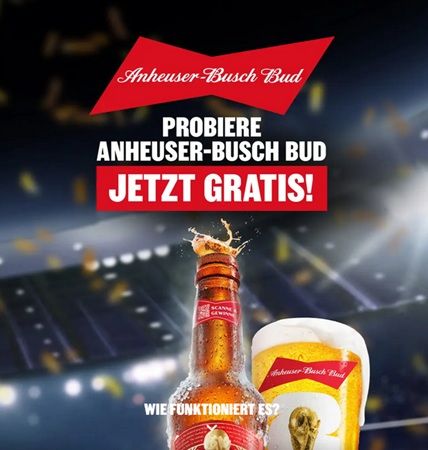 🍺 Anheuser Busch Bud Bier kostenlos ausprobieren