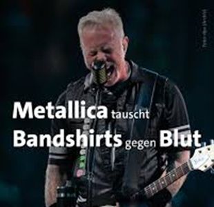 💉 DRK Nordost: GRATIS Metallica T-Shirt dank Blutspende 🩸