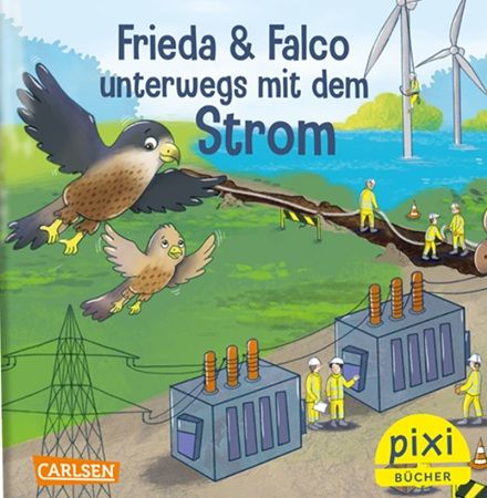 Gratis Pixi Buch von Omexom: Falco und Frieda unterwegs mit dem Strom