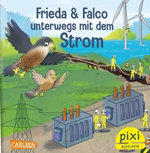 Gratis Pixi-Buch von Omexom: Falco und Frieda unterwegs mit dem Strom