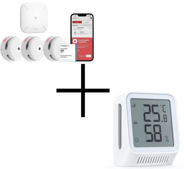 🚨 60€ Rabatt auf X-Sense Smarte Rauchmelder Sets - z.B. mit Thermometer für 62,99€ (statt 123€) 🚨 60€ Rabatt auf X Sense Smarte Rauchmelder Sets z.B. mit Thermometer für 62,99€ (statt 123€)