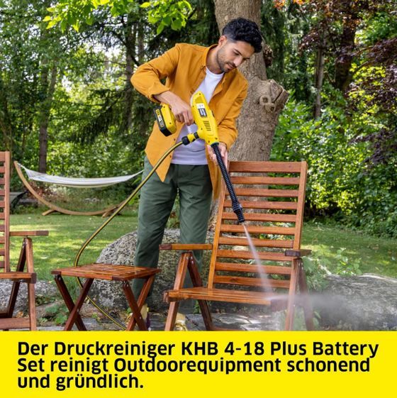💦 Kärcher KHB 4 18 Plus Battery Akku Druckreiniger Set mit 21Bar für 131,69€ (statt 155€)