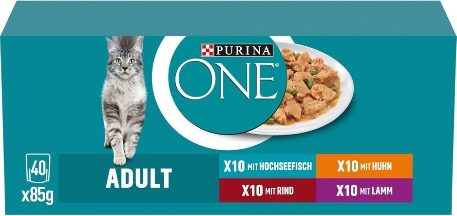 🐈 40er Pack Purina ONE Adult Katzenfutter, Sorten-Mix ab 17€ (statt 25€) 🐈 40er Pack Purina ONE Adult Katzenfutter, Sorten Mix ab 17€ (statt 25€)