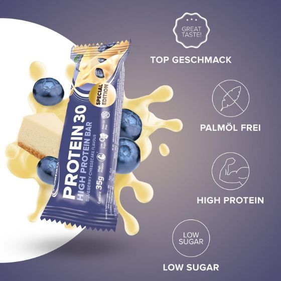 🍫 24er Pack IronMaxx Blueberry Cheesecake Eiweißriegel ab 18,85€ (statt 24€)