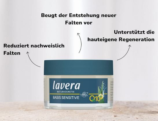 🧴 lavera Q10 Anti Falten Nachtcreme, 50ml ab 8,54€ (statt 13€)
