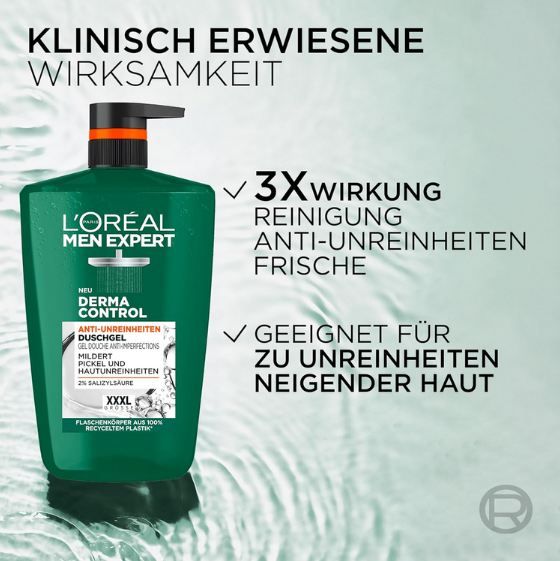 🧴 1 Liter Loreal Men Expert XXXL Derma Control Duschgel ab 5,58€ (statt 7€)