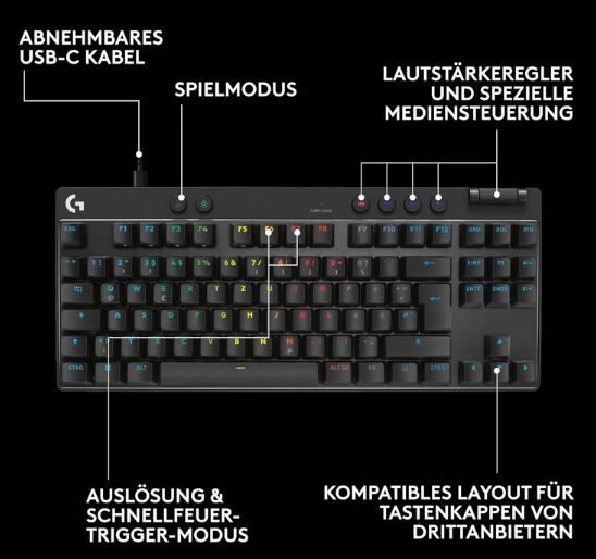 ⌨️ Logitech G PRO X TKL Rapid Tenkeyless Gaming Tastatur für 119€ (statt 137€) ⌨️ Logitech G PRO X TKL Rapid Tenkeyless Gaming Tastatur für 119€ (statt 137€)