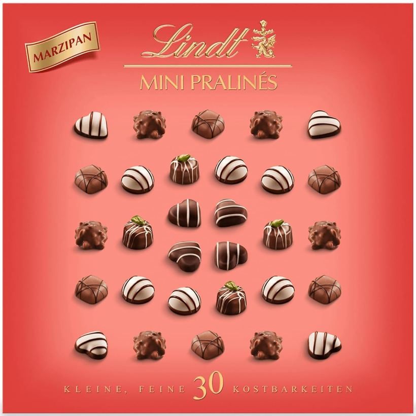 🍫 Lindt Marzipan Mini Pralinés mit 30 Stk. in 6 Sorten für 9€ (statt 13€)