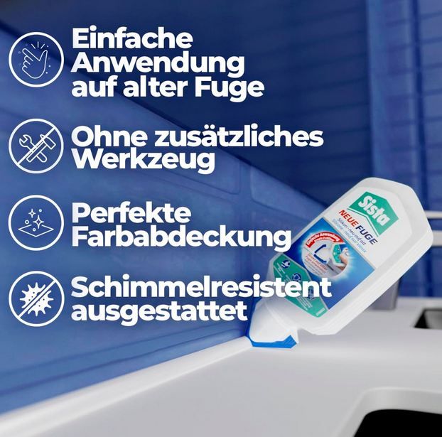 🧰 Sista Pattex Neue Fuge Weiße Silikon Dichtmasse, 80ml ab 5,80€ (statt 9€)
