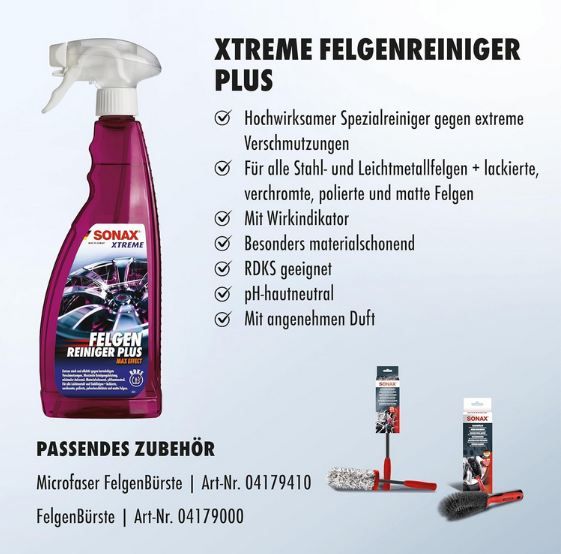 ✨ Sonax Extreme FelgenReiniger Plus, 750ml für 13,34€ (statt 16€)