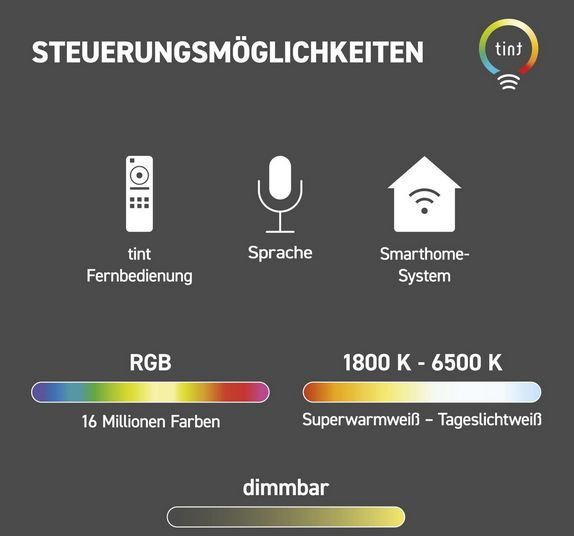 💡 tint Kea Smarte LED Deckenleuchte mit Zigbee für 39,99€ (statt 83€)