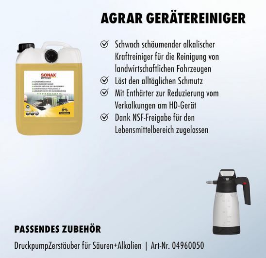 🧽 5 Liter Sonax Agrar Geräte, & Maschinenreiniger für 29,71€ (statt 36€)