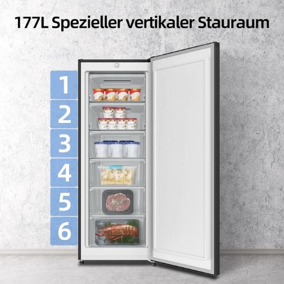 🧊 CHiQ CSD208D4D Gefrierschrank mit 177L für 336,59€ (statt 385€)
