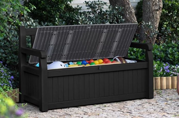 🪑 Keter Eden Sitzbank mit 265L Kissenbox, 140x60x84cm für 139,99€ (statt 170€)