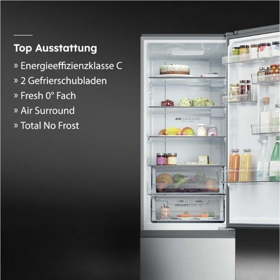 🧊 Haier 3D 60 SERIES 3 PRO Kühl Gefrierkombination, 414L für 629,99€ (statt 753€)