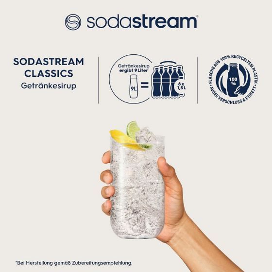 🥤 4x SodaStream Classics Tonic ohne Zucker Sirup ab 12,56€ (statt 20€)