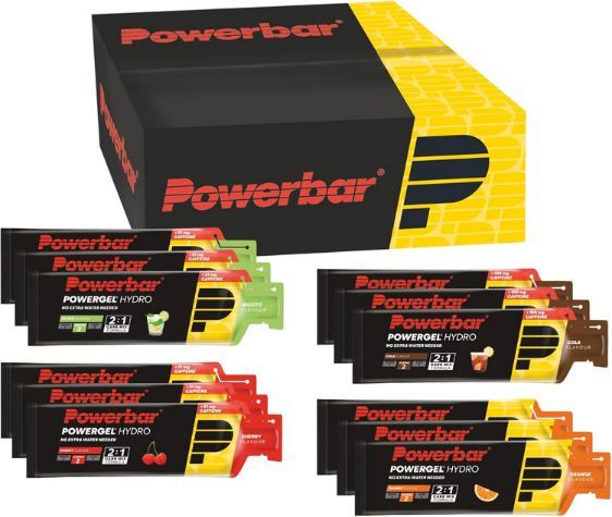 💪🏻 12er Pack Powerbar PowerGel Hydro Multiflavourbox ab 18,99€ (statt 32€)