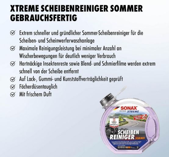 🚗 3 Liter Sonax Extreme Sommer Scheiben Reiniger für 8€ (statt 11€) 🚗 3 Liter Sonax Extreme Sommer Scheiben Reiniger für 8€ (statt 11€)