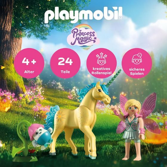 🦄 Playmobil 71842 Magic Unicorns Sonnenscheinblüte mit Fee für 10,29€ (statt 13€)