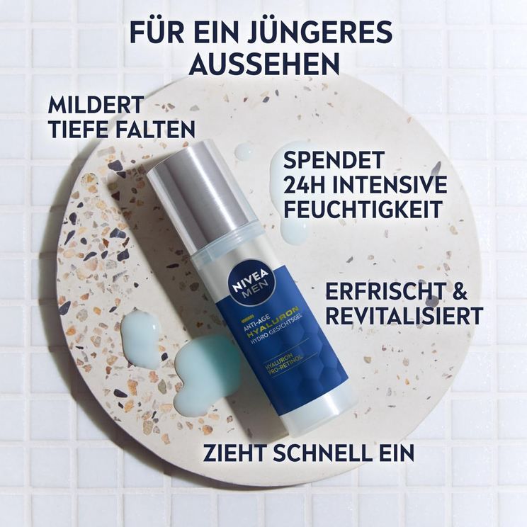 🧴 Nivea Men Anti Age Hyaluron Hydro Gesichtsgel, 50ml ab 7,83€ (statt 12€)
