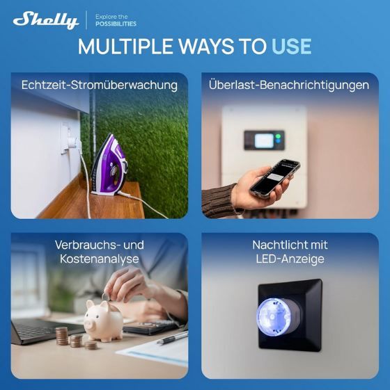 🔌 2x Shelly Gen3 Smarte Steckdose mit Energiezähler für 37,48€ (statt 50€) - Refurb. 🔌 2x Shelly Gen3 Smarte Steckdose mit Energiezähler für 37,48€ (statt 50€) Refurb.