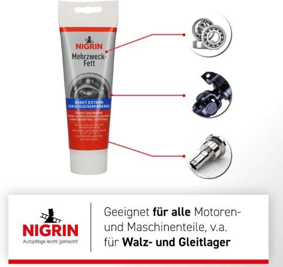 🚗 Nigrin Mehrzweckfett Tube mit 250g für 6,49€ (statt 11€) 🚗 Nigrin Mehrzweckfett Tube mit 250g für 6,49€ (statt 11€)