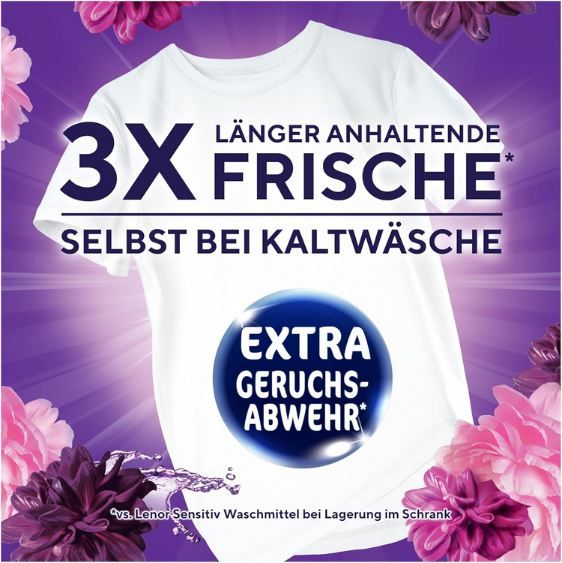 🫧 3 x 100WL Lenor Amethyst Blütentraum Color Waschmittel für 43,97€ (statt 66€)