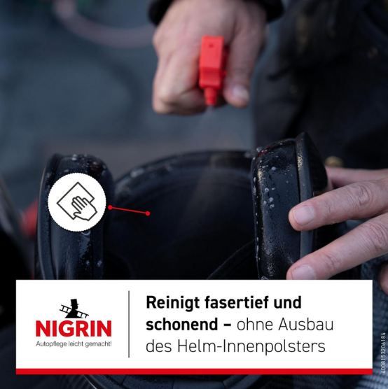 🏍️ Nigrin Moto Bike Helmpolster Reiniger, 300ml für 9,67€ (statt 15€)