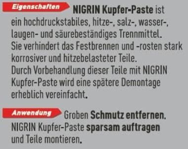 đ© Nigrin Kupfer-Paste, 50g in der Tube fĂŒr 4,49⏠(statt 10âŹ) đ© Nigrin Kupfer Paste, 50g in der Tube fĂŒr 4,49⏠(statt 10âŹ)