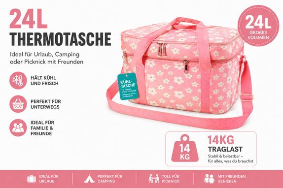 🧺 2x Tragbare Picknicktasche mit zwei Kühlfächern in 2 Designs für 9,98€ (statt 20€) 🧺 2x Tragbare Picknicktasche mit zwei Kühlfächern in 2 Designs für 9,98€ (statt 20€)