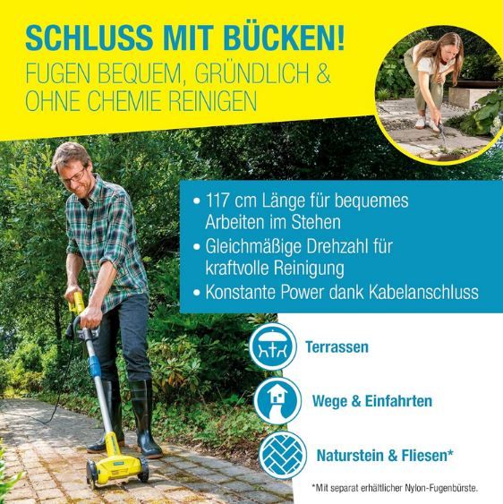 🧹 Gloria WeedBrush Fugenbürste inkl. Stahldraht-Bürste für 50,74€ (statt 60€) 🧹 Gloria WeedBrush Fugenbürste inkl. Stahldraht Bürste für 50,74€ (statt 60€)