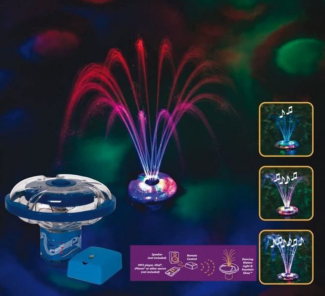 🪩 3x Steinbach Unterwasser LED Lichtshow mit Fontäne für 22,47€ (statt 57€)