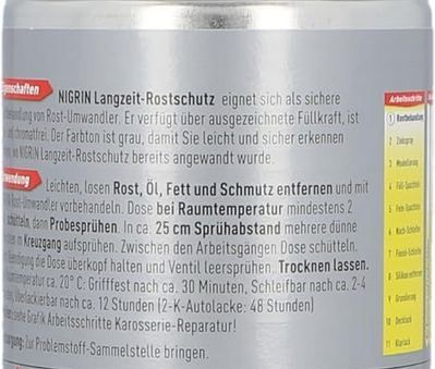 🚗 Nigrin Langzeit Rostschutz, grau, 400ml ab 5,97€ (statt 12€)