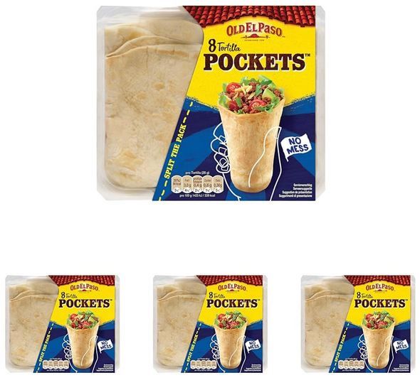 🌯 4er Pack Old El Paso Weizen Tortilla Pockets ab 12€ (statt 16€)